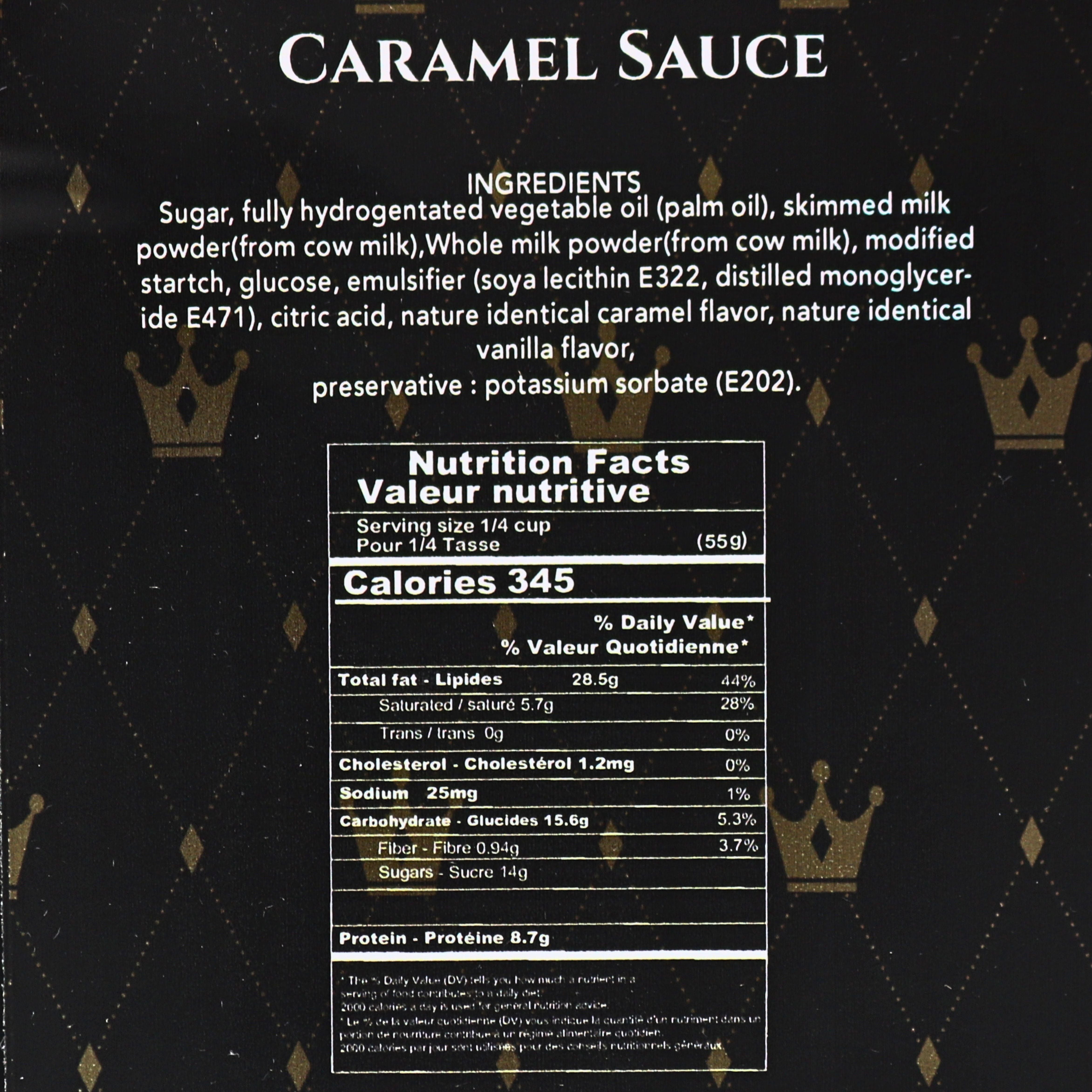 Caramel Sauce 2.25L | King Chocolate - Taste Royalty