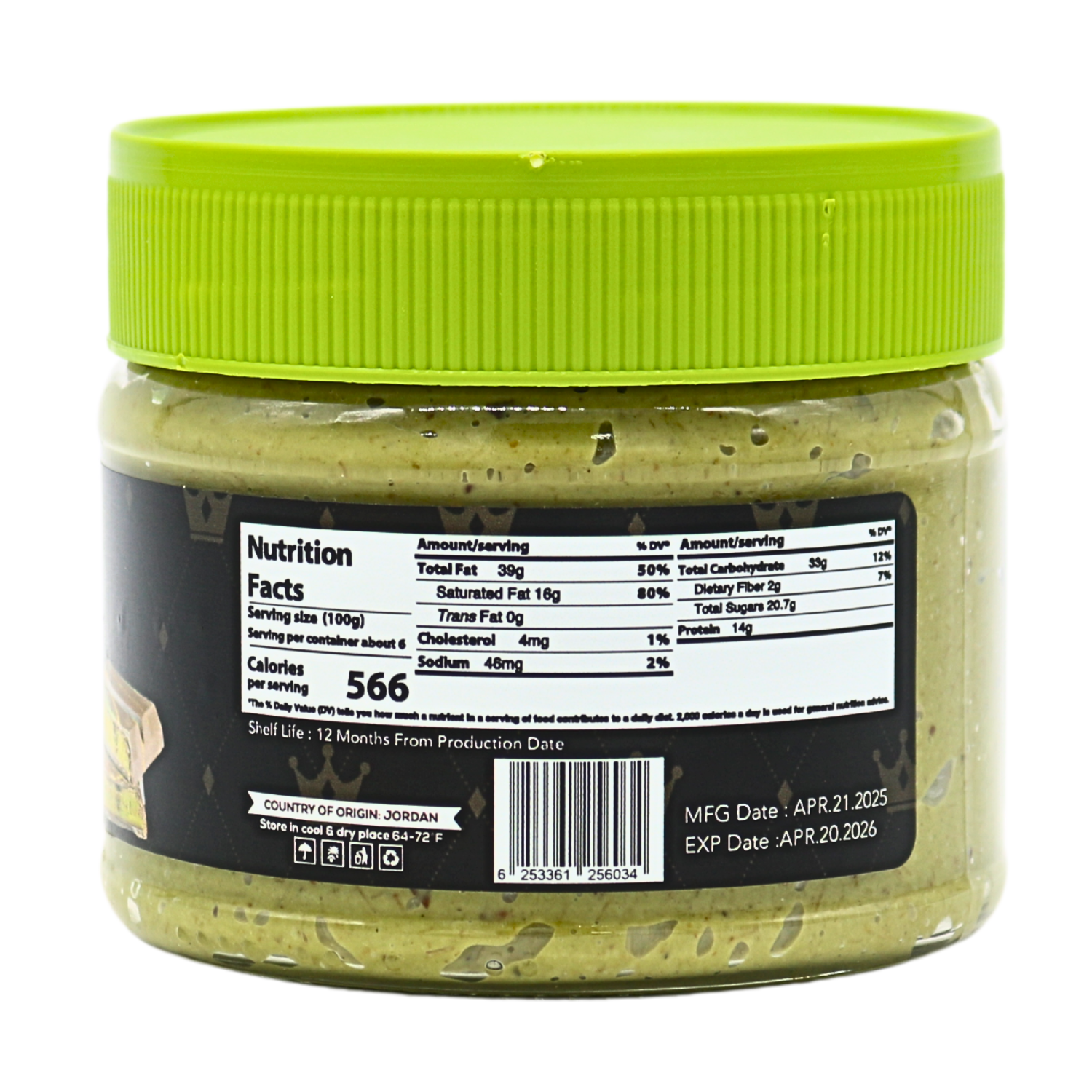 King Chocolate Kunafa Pistachio Filling 300g