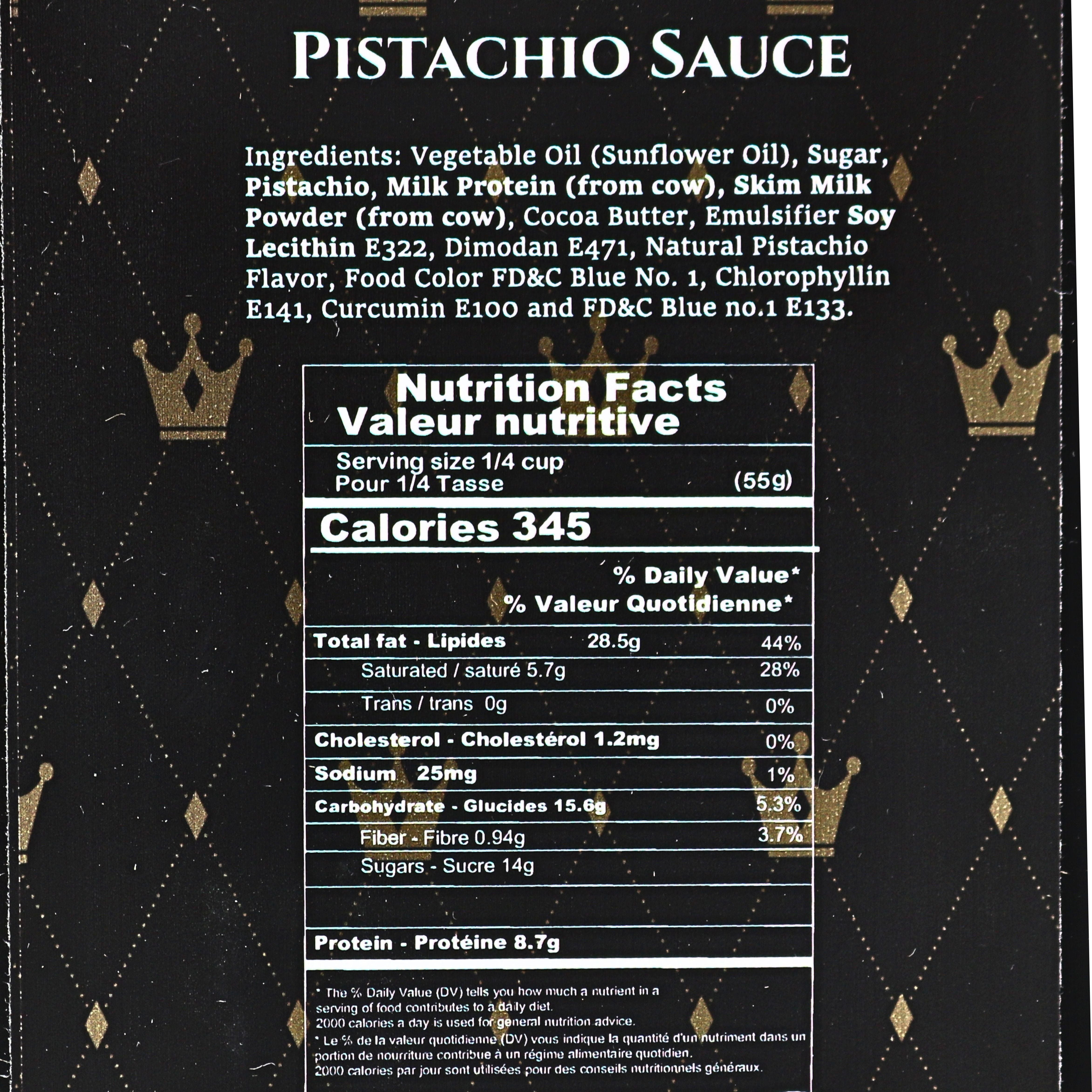 Pistachio Sauce 2.25L | King Chocolate - Taste Royalty